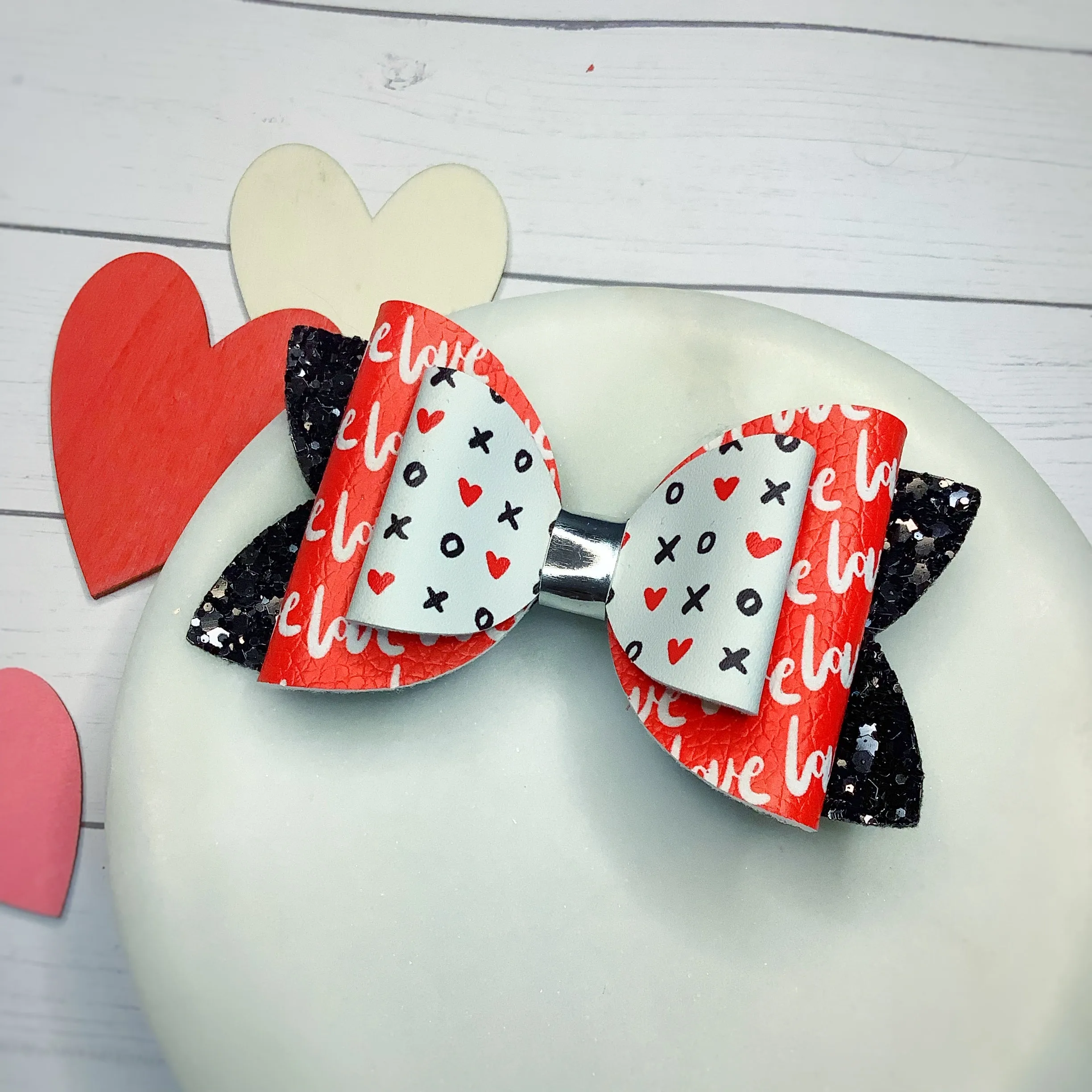 Valentine’s Faux Leather Bow Collection