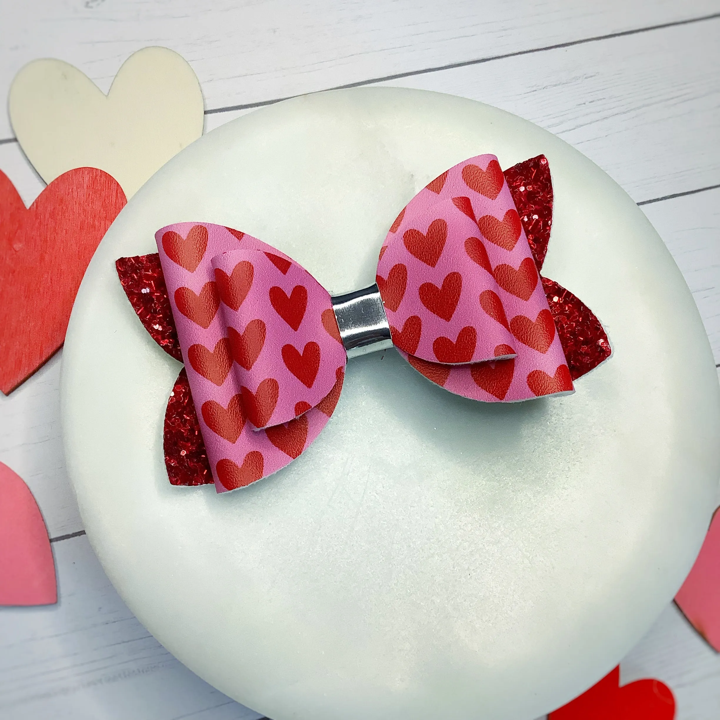 Valentine’s Faux Leather Bow Collection