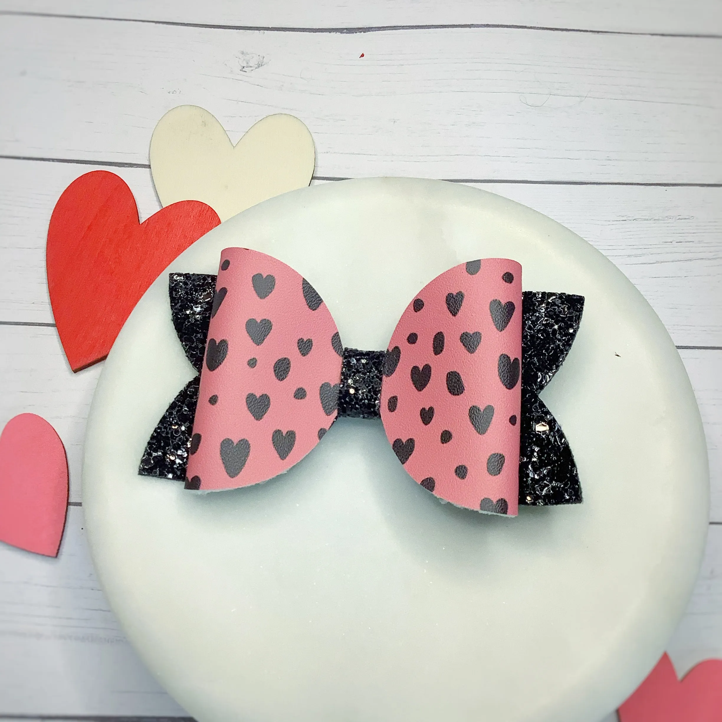 Valentine’s Faux Leather Bow Collection