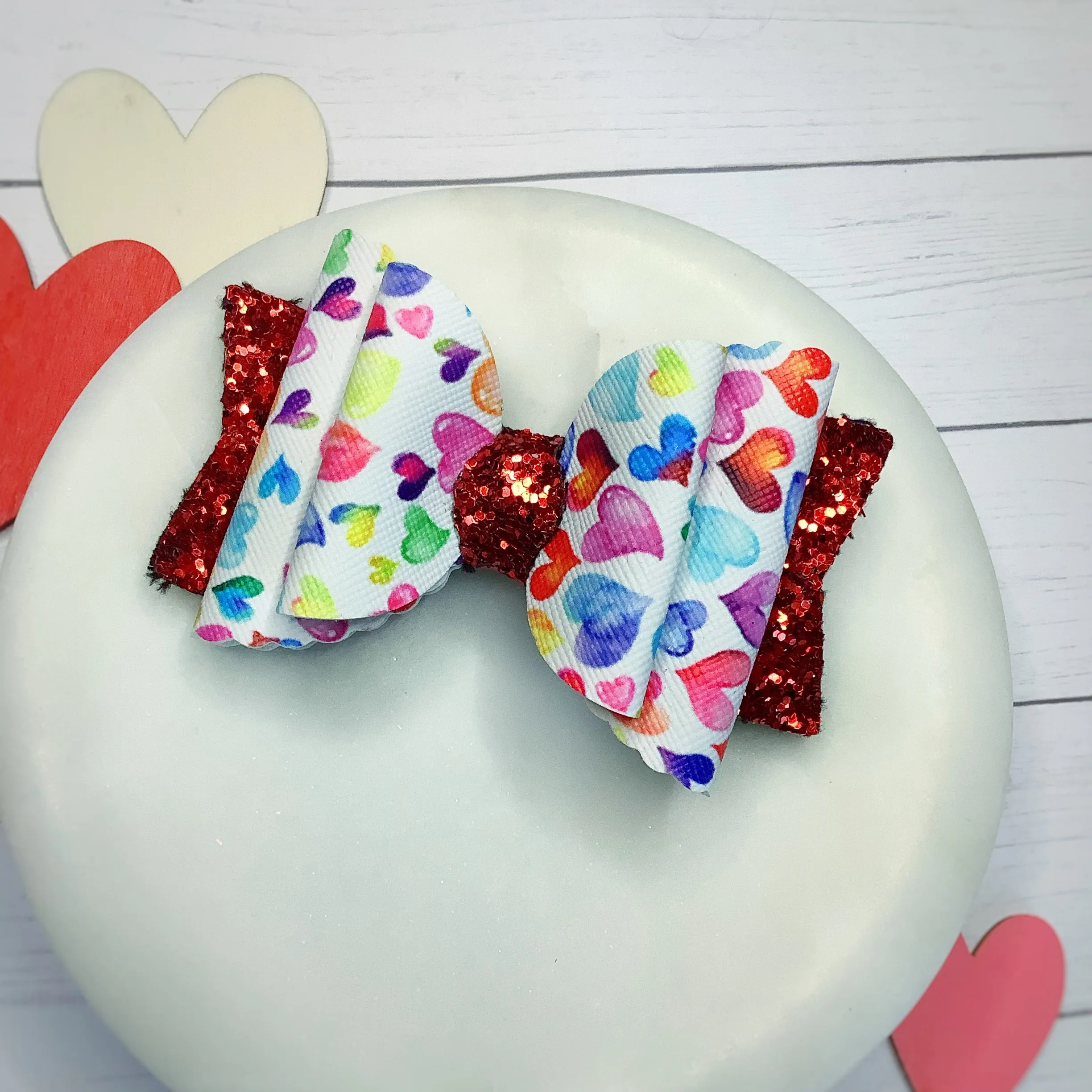 Valentine’s Faux Leather Bow Collection