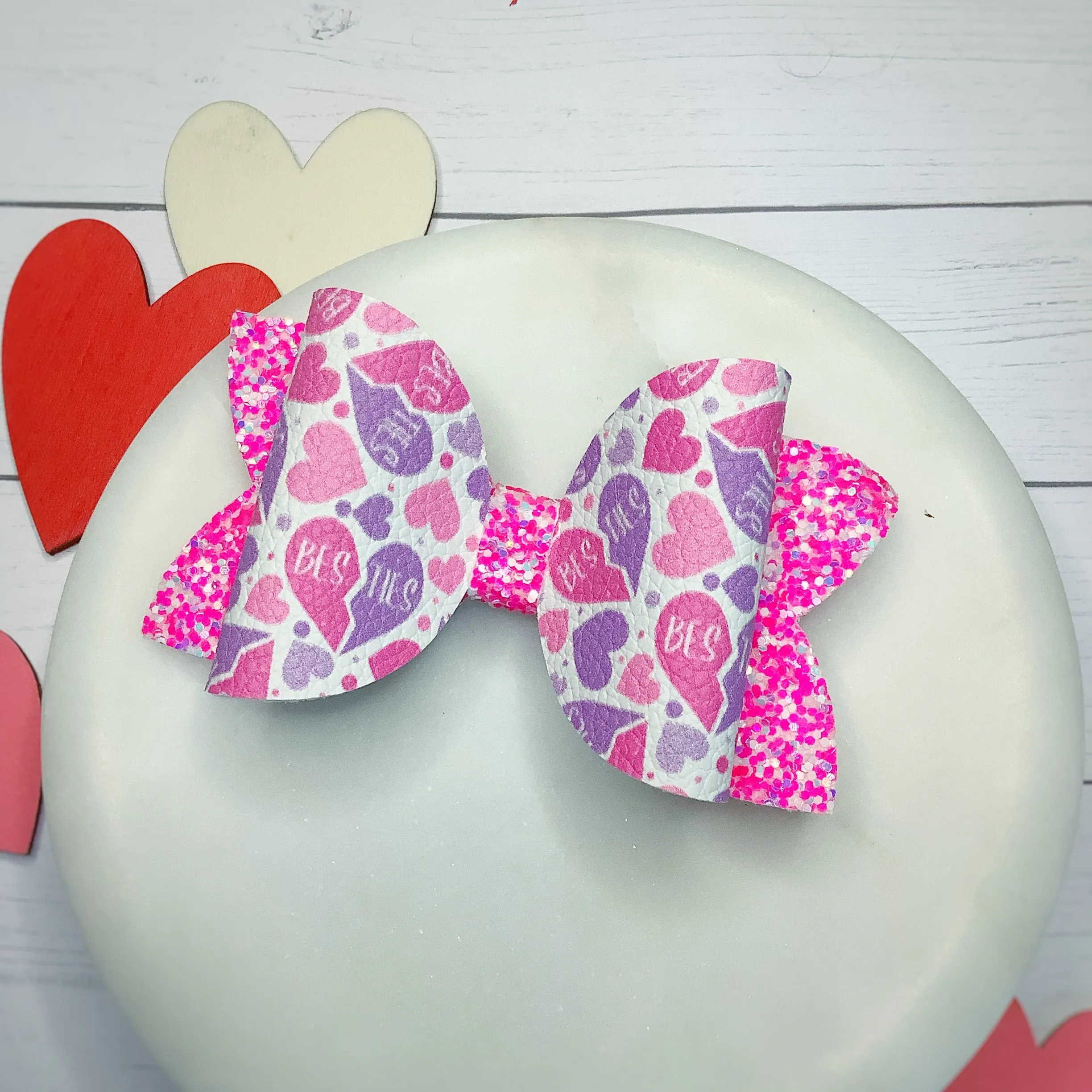 Valentine’s Faux Leather Bow Collection