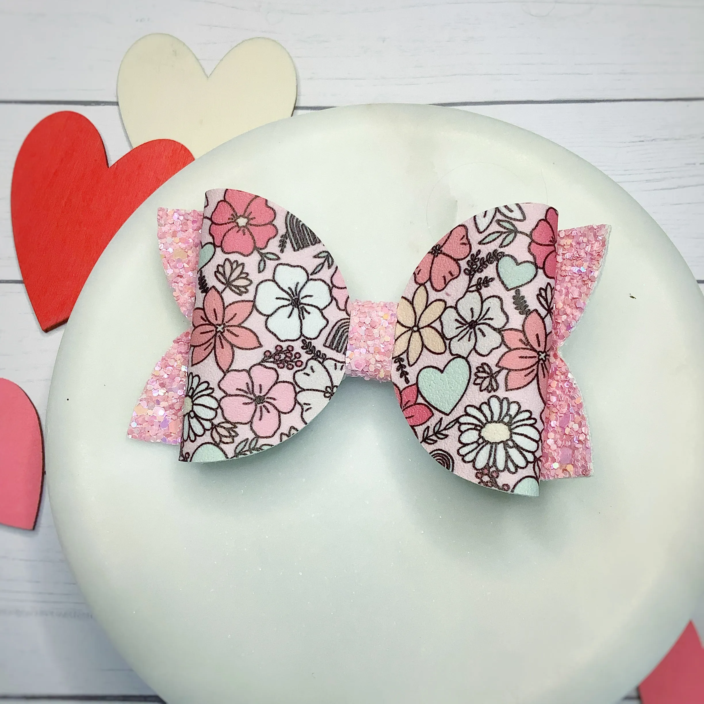 Valentine’s Faux Leather Bow Collection
