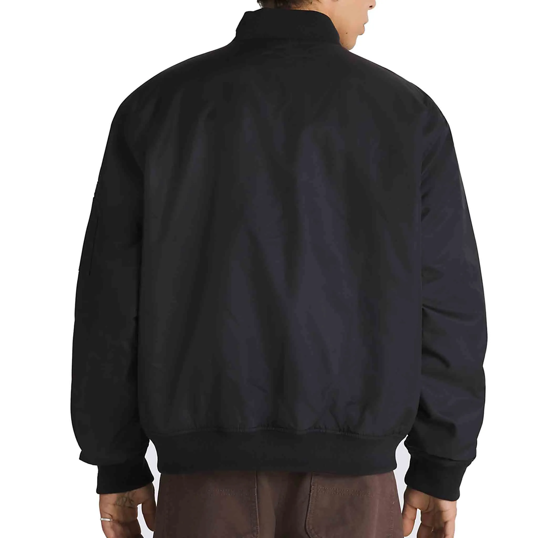 Vans AVE Reversible Skate Bomber Jacket Black Blue