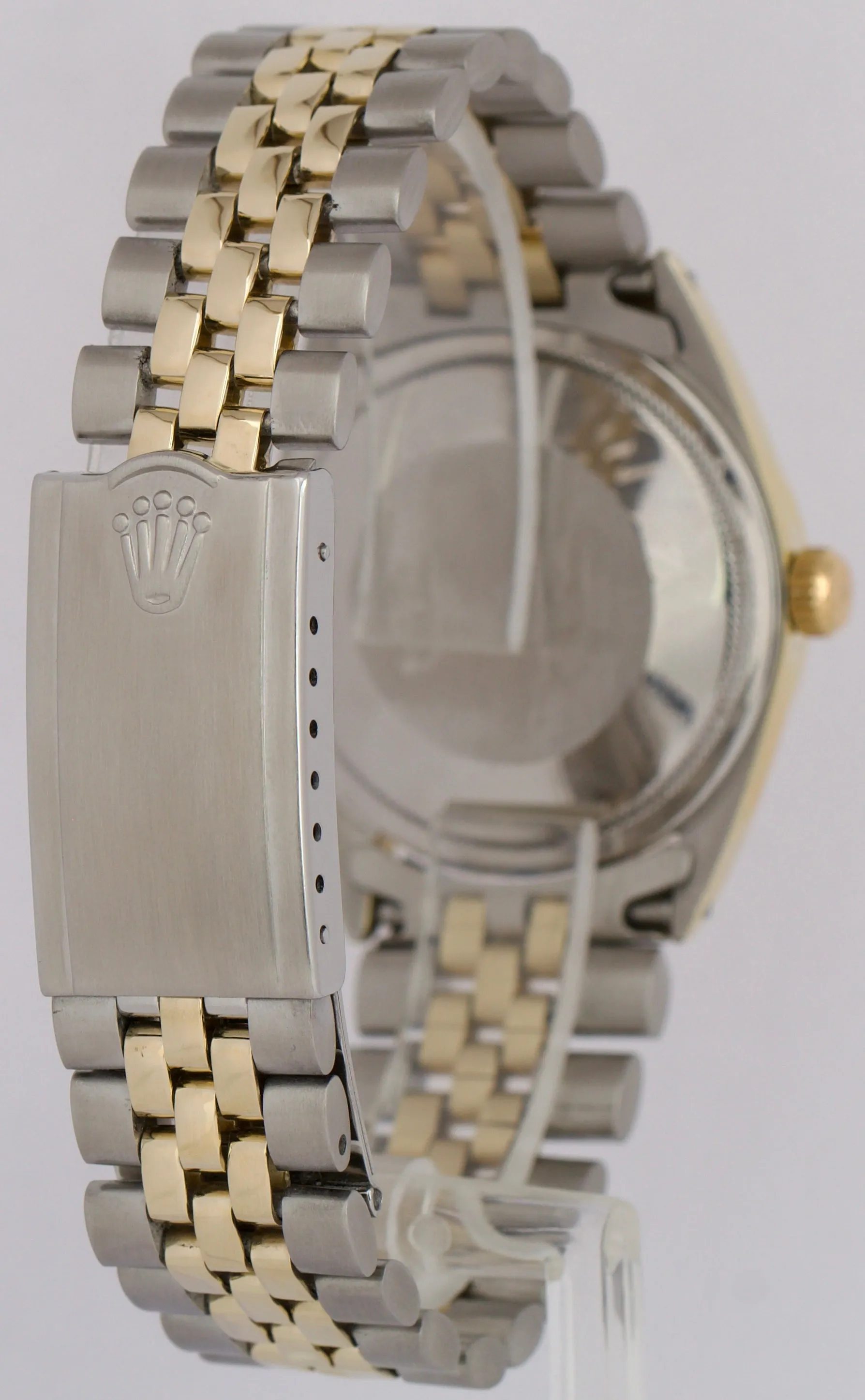 VINTAGE 1968 Rolex Oyster Perpetual SILVER 34mm 14K Gold Stainless Jubilee 1025