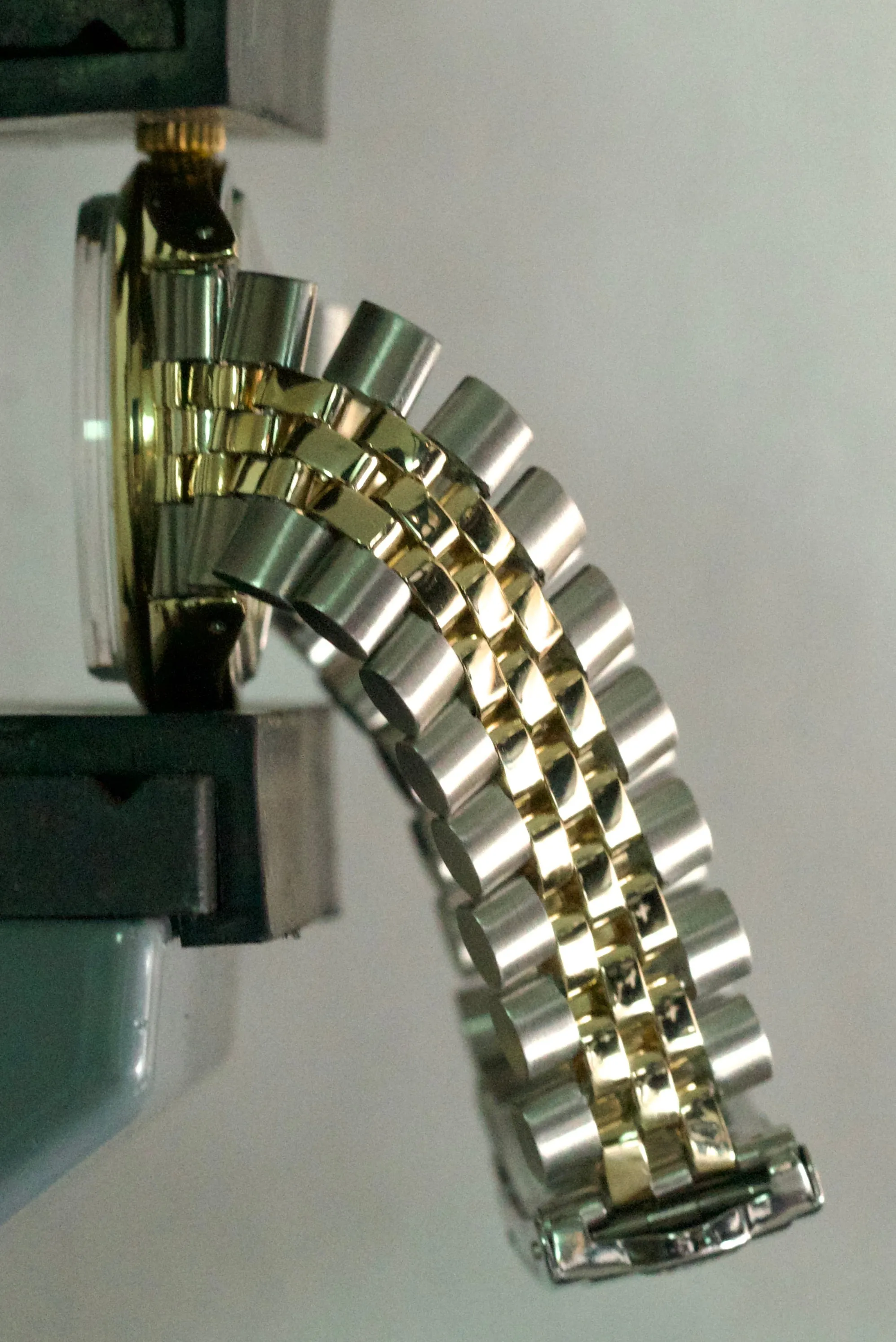 VINTAGE 1968 Rolex Oyster Perpetual SILVER 34mm 14K Gold Stainless Jubilee 1025