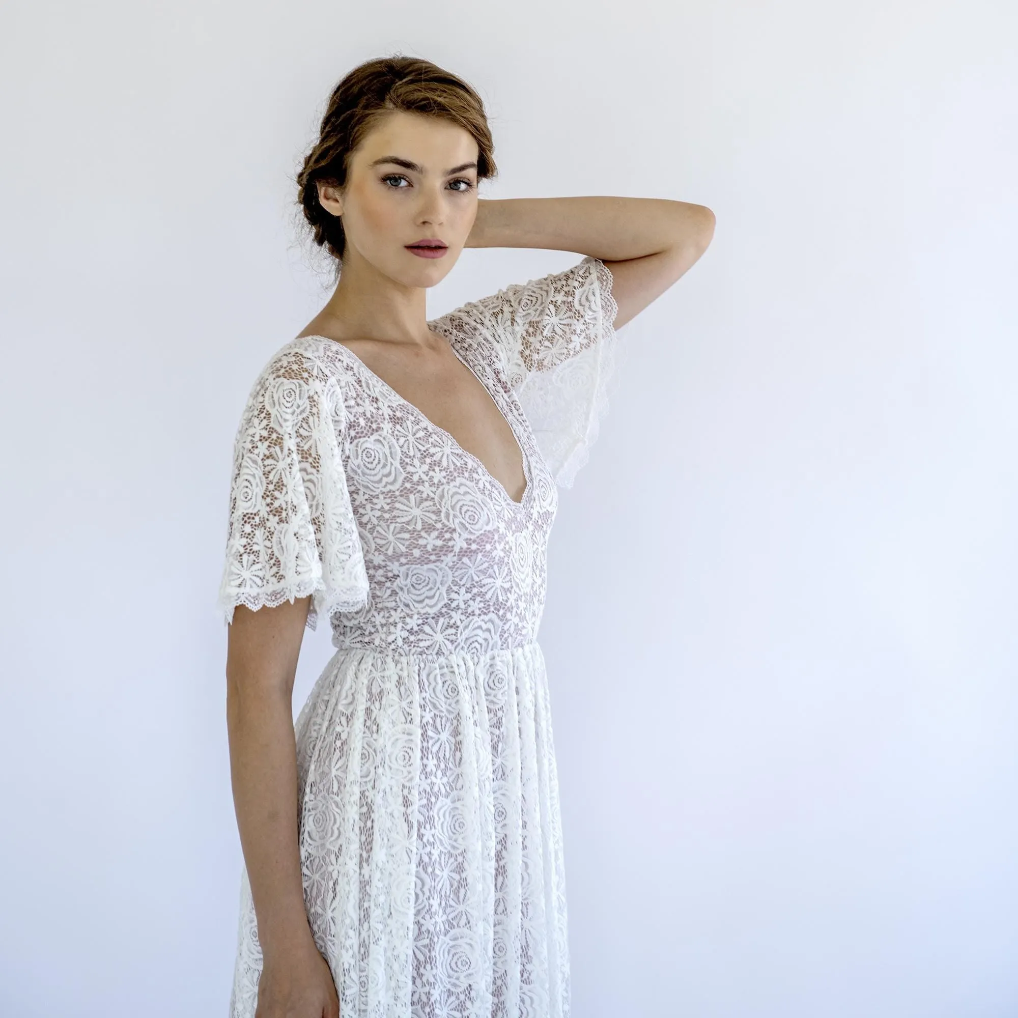 Vintage Lace Wedding Dress #1492