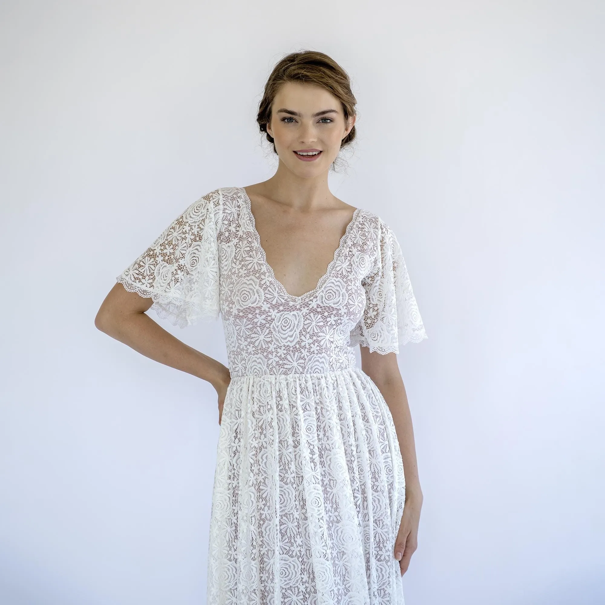 Vintage Lace Wedding Dress #1492