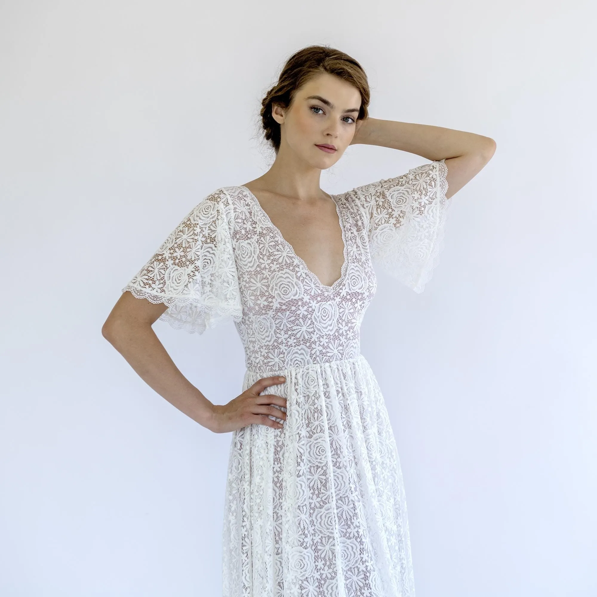 Vintage Lace Wedding Dress #1492
