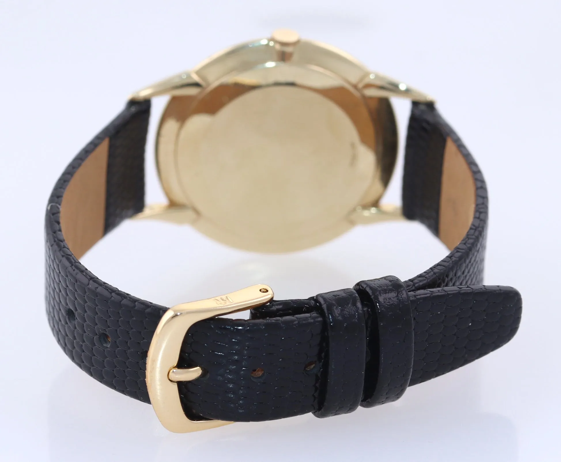 Vintage LeCoultre Solid 14k Yellow Gold Manual Wind 34mm Dress Watch