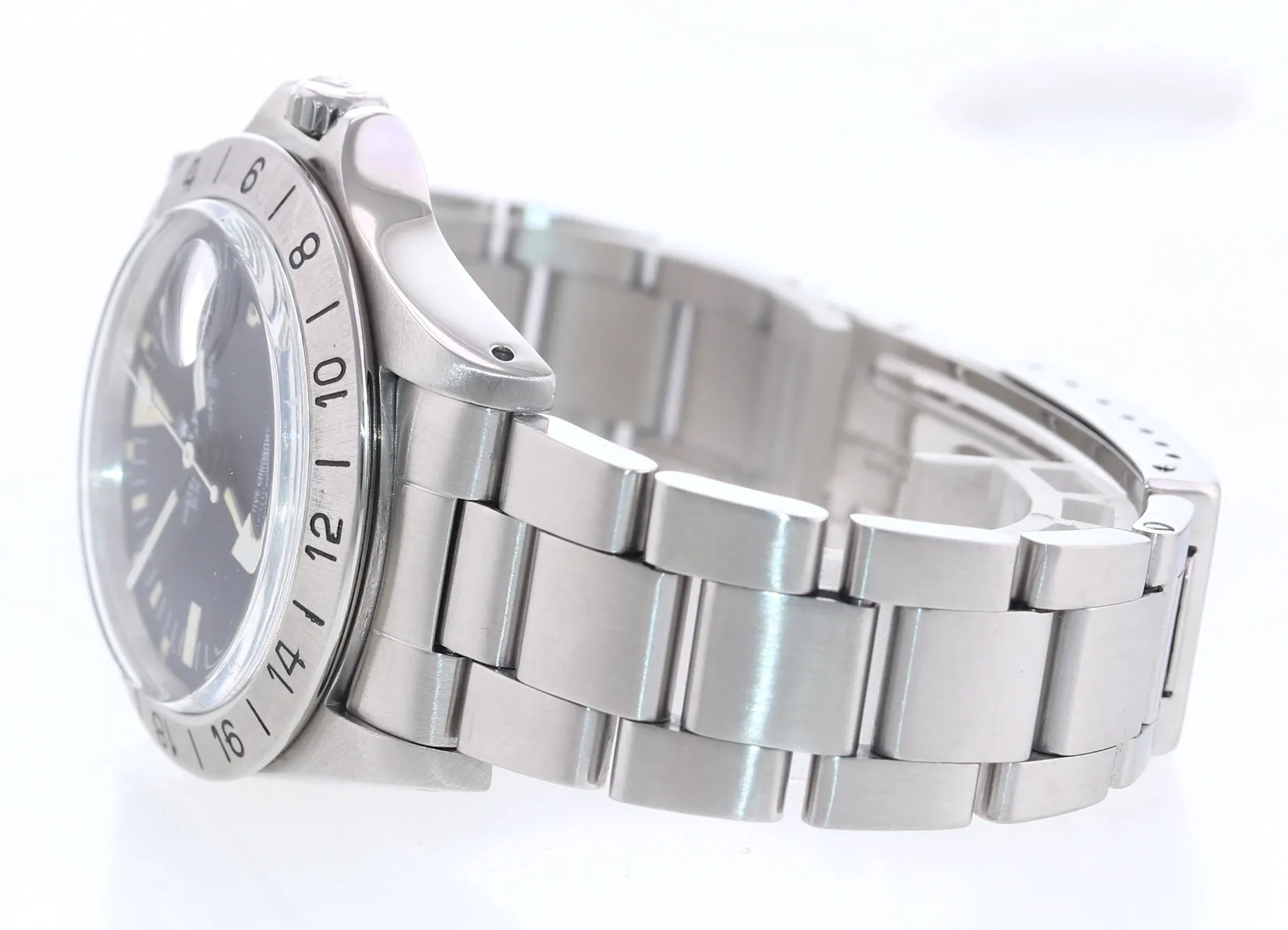 Vintage Rolex Explorer II 1655 Steve McQueen Orange 40mm Stainless Steel Watch
