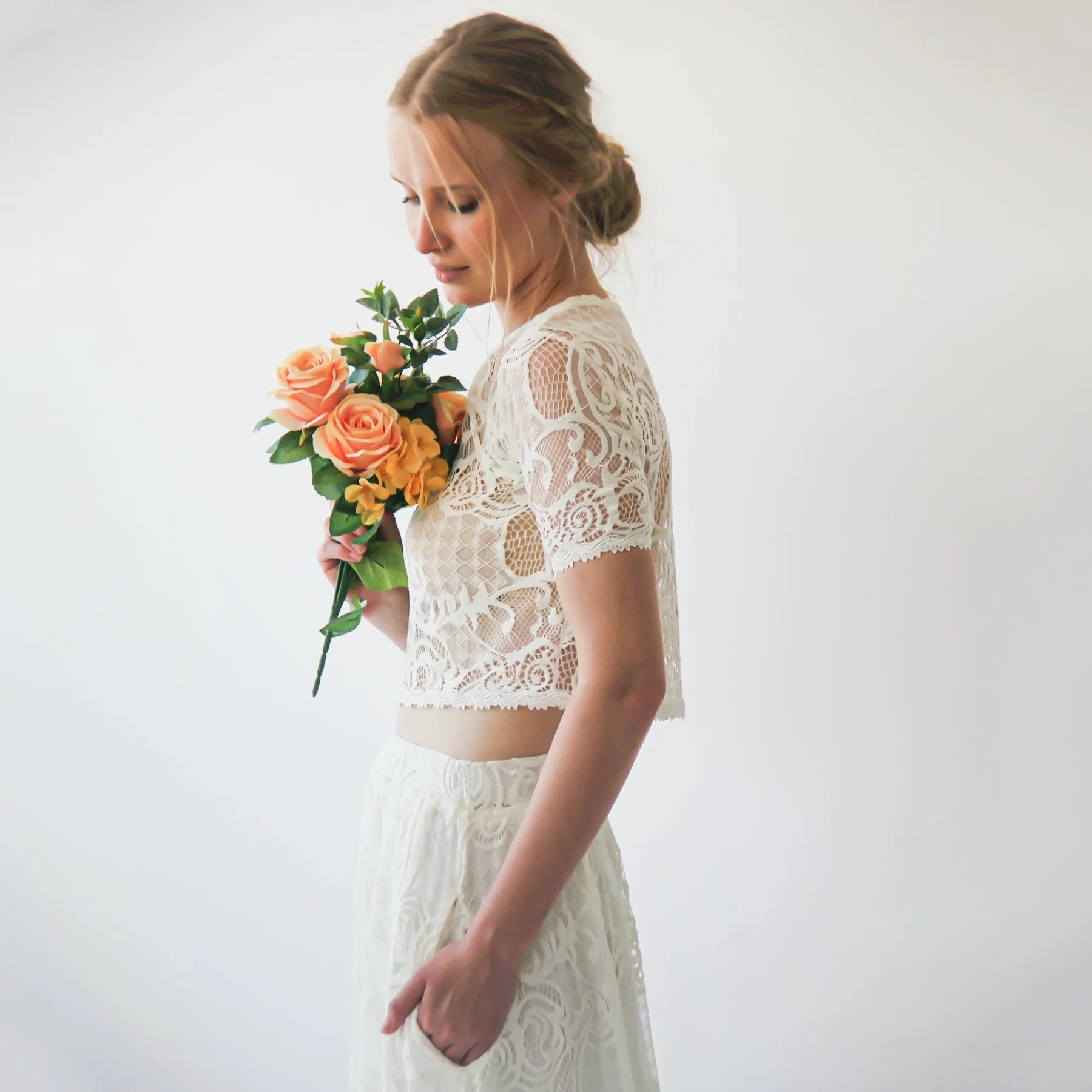 Vintage style Lace Top  #2056