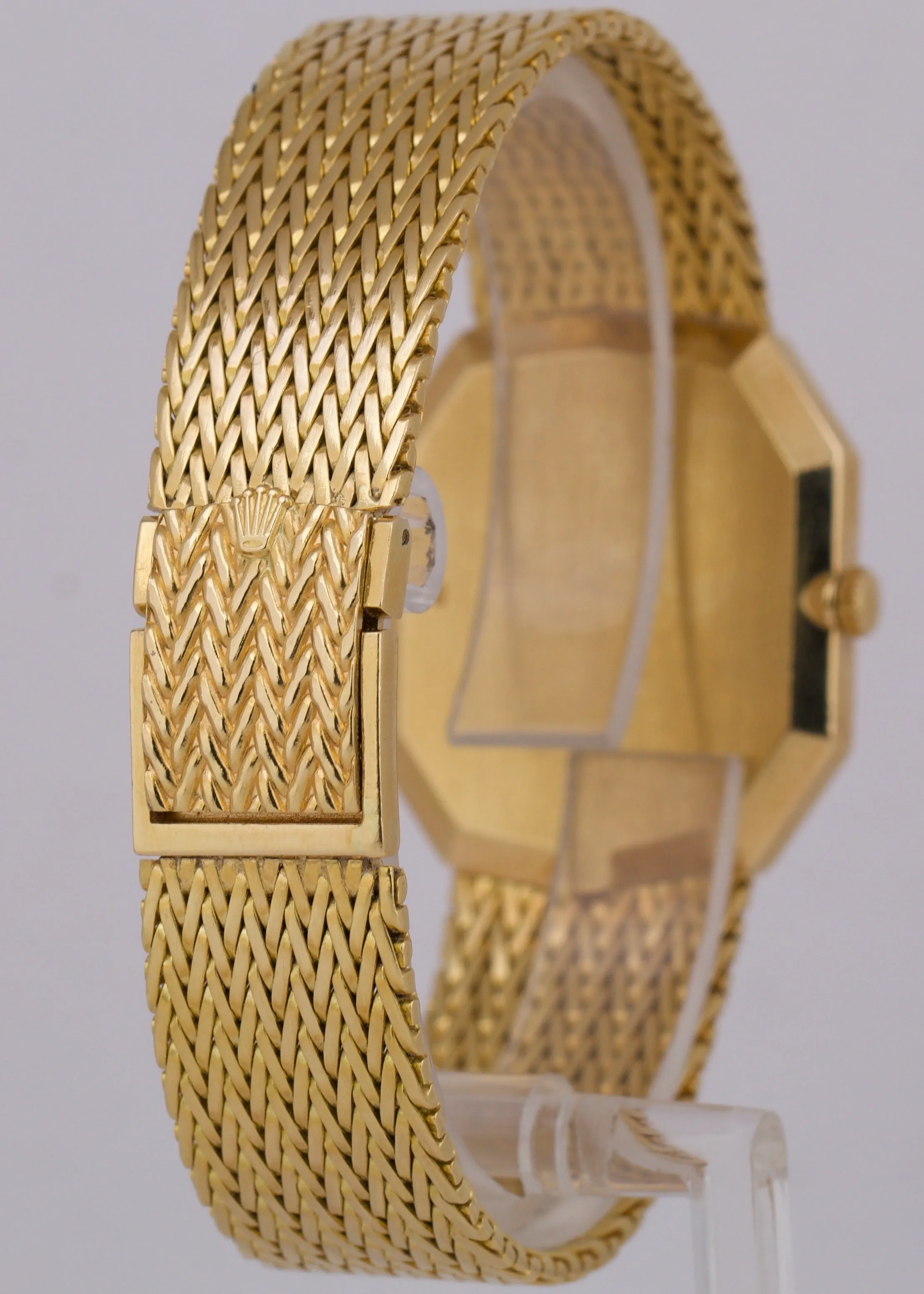 VINTAGE UNPOLISHED 1985 PAPERS Rolex Cellini Champagne 18K Gold 28mm 4999/8 BOX