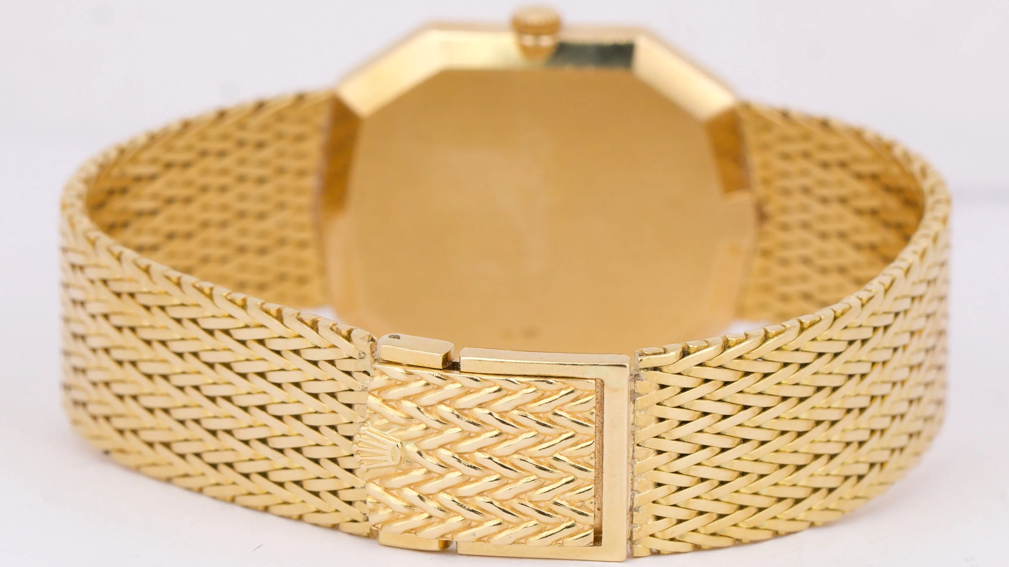 VINTAGE UNPOLISHED 1985 PAPERS Rolex Cellini Champagne 18K Gold 28mm 4999/8 BOX