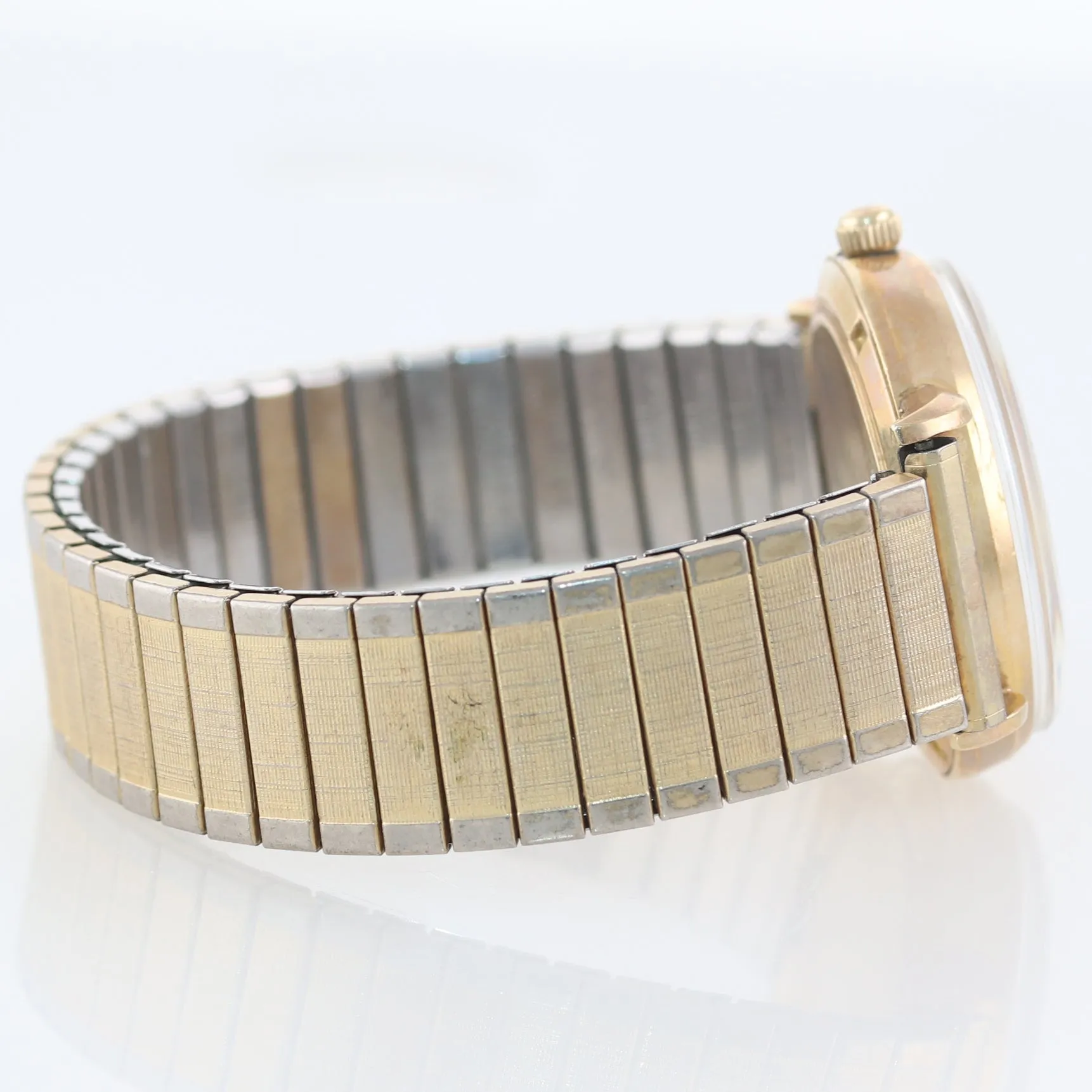 VTG Le Coultre 14k Yellow Gold Mystery Dial Automatic Bumper Movement Watch