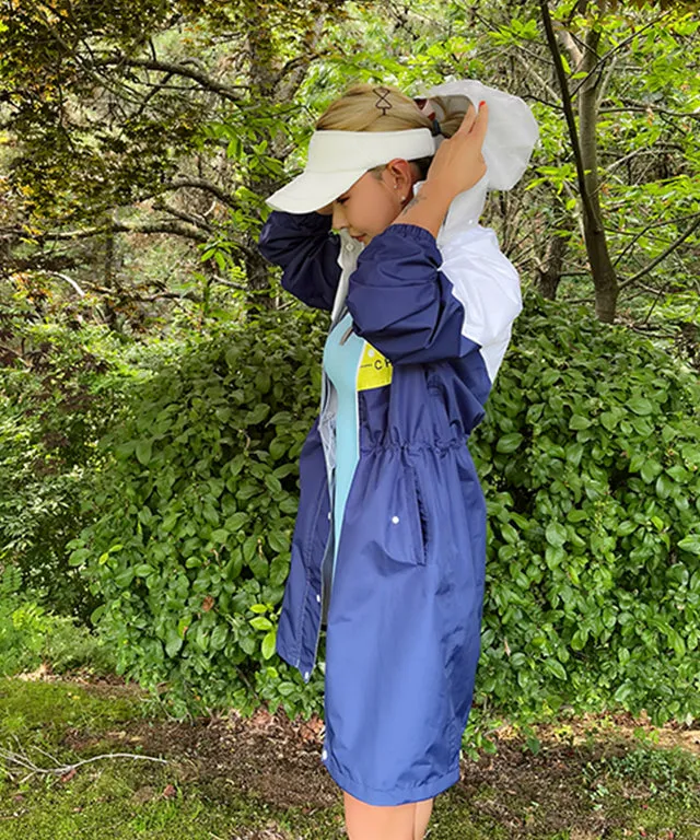 [Warehouse Sale] CHUCUCHU Women's New Raincoat - Blue
