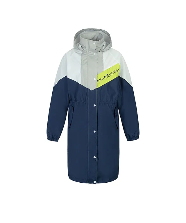 [Warehouse Sale] CHUCUCHU Women's New Raincoat - Blue