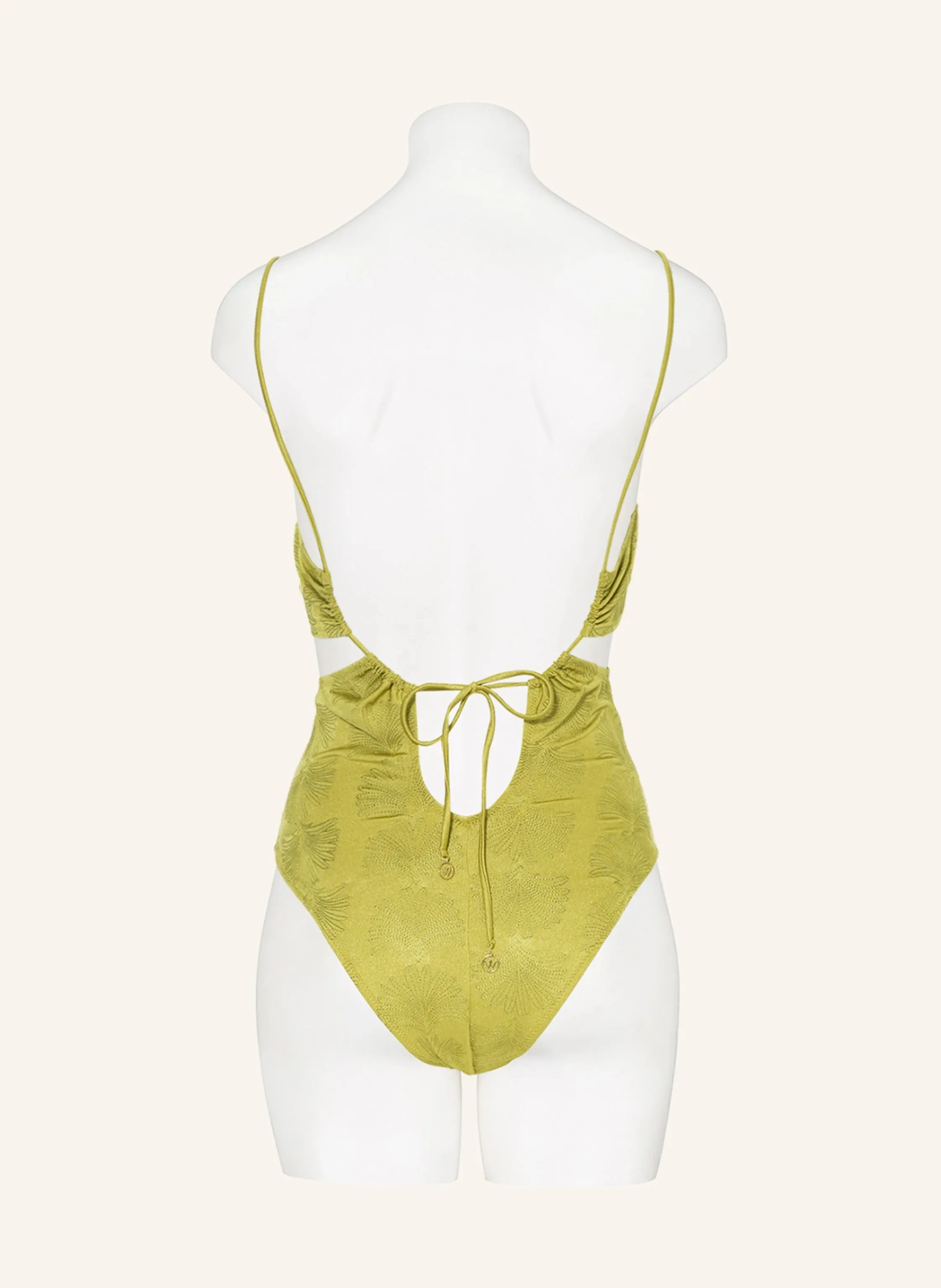 Watercult Satin Craft Cut Out Swimsuit