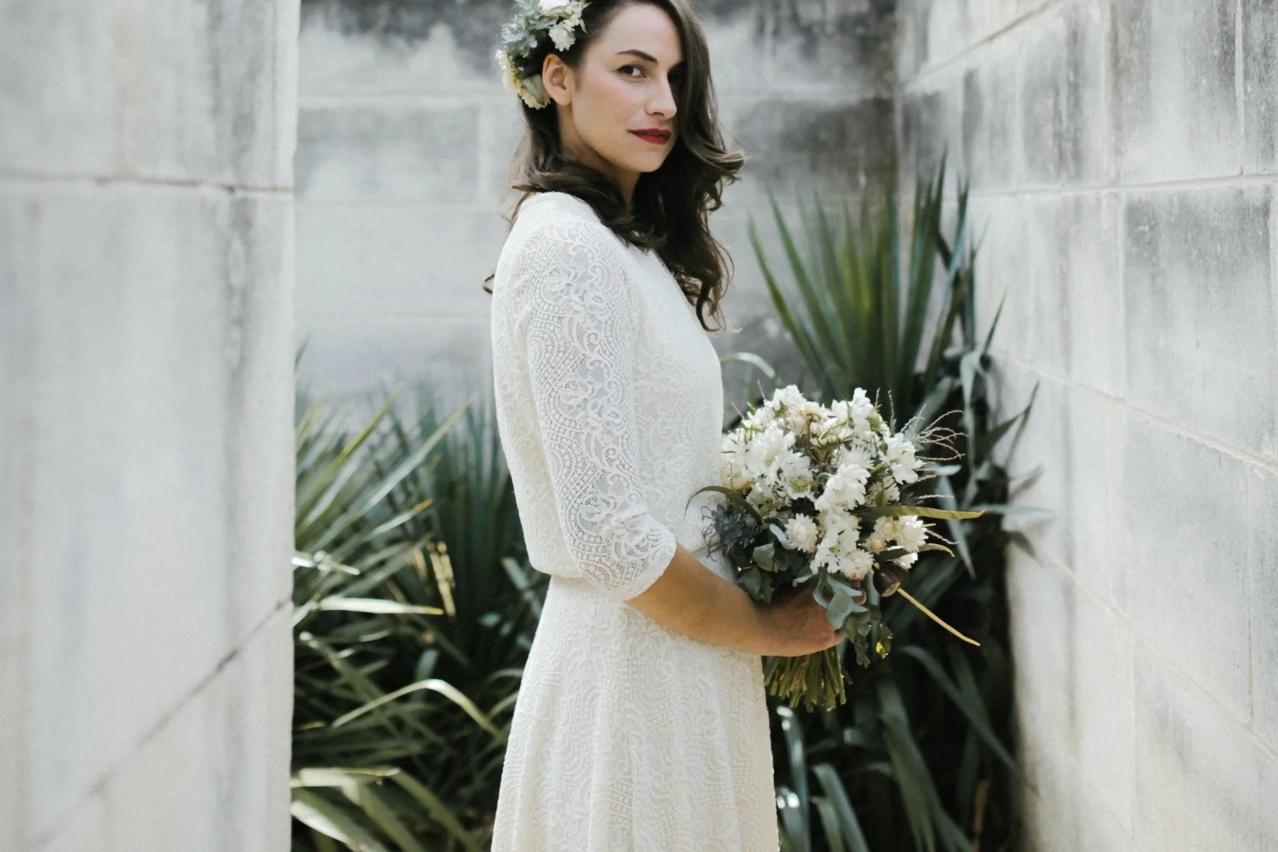 Wedding Dress Separates Two Piece Bridal Gowns , short wedding dress #1307