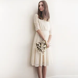 Wedding Dress Separates Two Piece Bridal Gowns , short wedding dress #1307