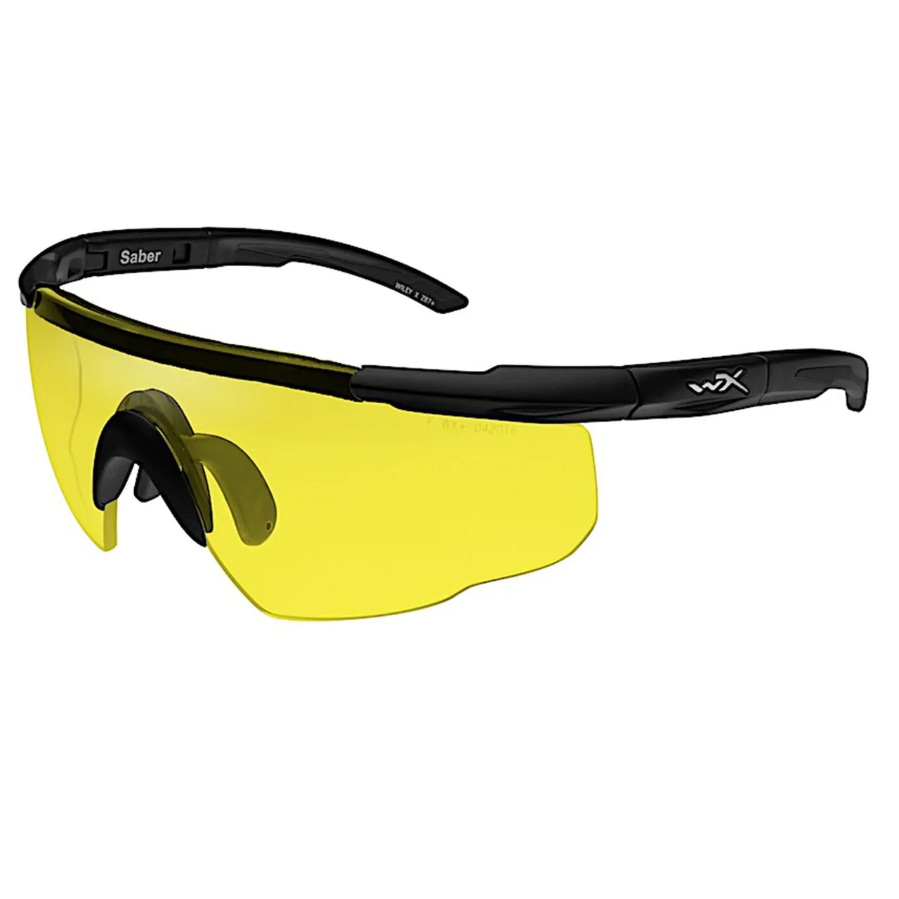 Wiley X Saber Advanced Eyeshield Pale Yellow Lens Matte Black Frame