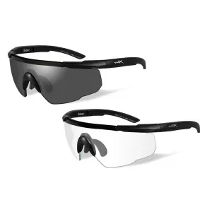 Wiley X Saber Advanced Eyeshield Two Lens Two Matte Black Frames