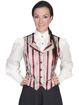 Women's Old West Vest Collection: Rangewear Floral Stripe