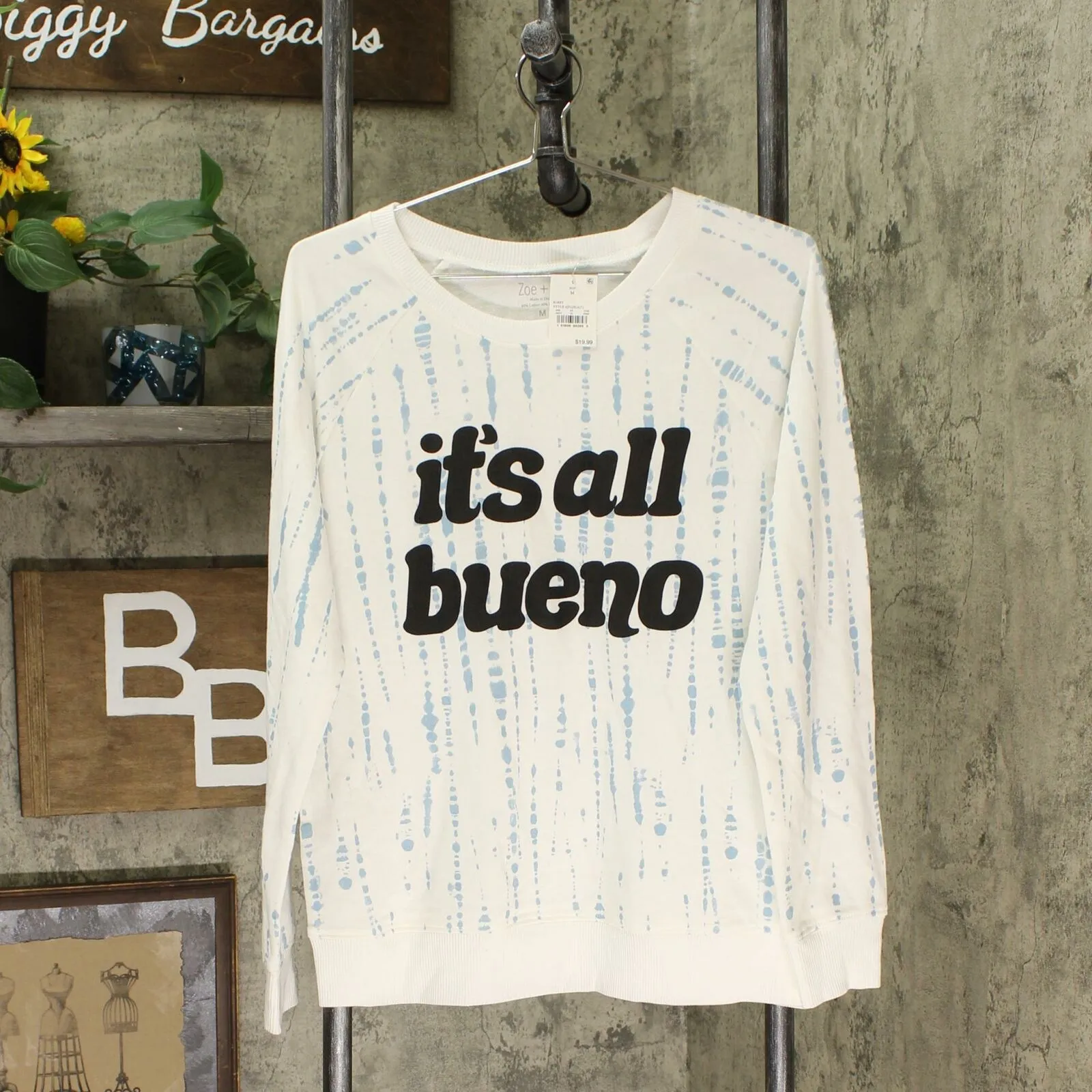 Zoe   Liv Women's It's All Bueno French Terry Graphic Sweatshirt